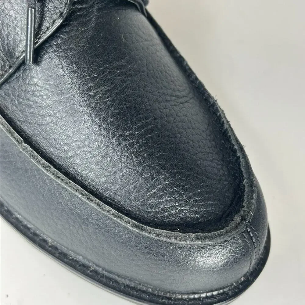 Apex Uneven Legs Lexington Black Leather Oxford Dress Shoes Men 9.5 NWOT